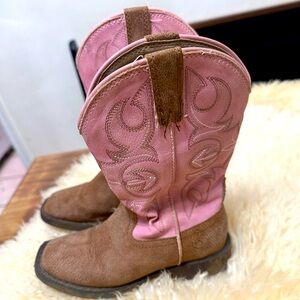 Girls Roper Brown Boots
